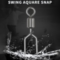 Miniatyrbillede 4 af 9: 50 stk Fishing Snap Connector med Pin Rolling Swivel 4 4 4