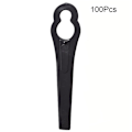 Miniatyrbilde 1 av 10: 100 Stk/sett Plastblad Kutter Gresstrimmer Blad SVART black
