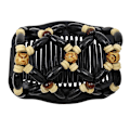Miniatyrbillede 9 af 10: Beaded Double Row Comb Beads Hårkamme 4 4 4
