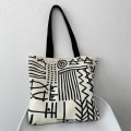 Miniatyrbillede 5 af 10: Kvinders taske med stor kapacitet Cute Style Canvas Tote Bag F F F