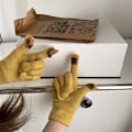 Miniatyrbillede 6 af 10: Strikkede Handsker Varme Handsker SAPPIRBLÅ sapphire blue