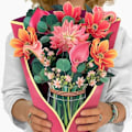 Miniatyrbillede 1 af 10: 3D pop-up buket papirblomster 4 4 4