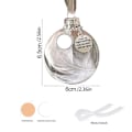 Miniatyrbillede 2 af 8: Angel Feather Ball Transparent Ball Pendant MAND MAN husband