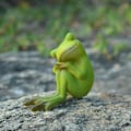 Miniatyrbillede 6 af 10: Figur Frøstatue C C
