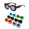 Miniatyrbillede 10 af 10: Oppustede solbriller Chunky solbriller SORT Black