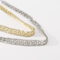 Miniatyrbild 10 av 10: Choker Halsband Nyckelben Länkkedja GULD gold