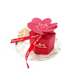 Pikkukuva 3 / 10: 10 kpl Wedding Favor Box Suklaa karkkirasiat VIININ PUNAINEN Wine Red