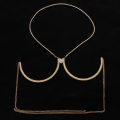 Miniatyrbild 7 av 10: Kristall Bröstfäste Kedja Body Chain SILVER silver
