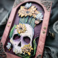 Miniatyrbillede 10 af 10: Skull Hidden Key Journal Keepsake Memory Journal 01 01 01
