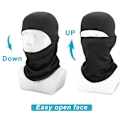 Miniatyrbilde 4 av 10: Full Face Cap Sykling Balaclava LYS GRÅ light grey