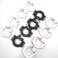 Miniatyrbillede 6 af 10: 10 stk Sports Kedel Spænde Udendørs Karabinhage SORT 2,5 CMSQUARE Black 2.5cmSquare-Square