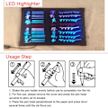 Pikkukuva 3 / 10: 5 KPL Queen Bee Marker Pen LED Highlighter 8 VÄRIÄ 8 SET 8Colors Set