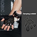 Miniatyrbillede 10 af 10: Halvfingerhandsker Yogahandsker SORT M black M
