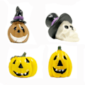 Miniatyrbilde 1 av 7: Halloween-gresskarfigur miniatyrgresskar 6 6 6