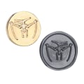 Miniatyrbillede 1 af 10: Forsegling Kobberhoved voksforseglingsstempel 5 5 5