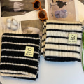 Miniatyrbillede 5 af 10: Baby tørklæde Baby strikket tørklæder HVID white