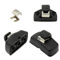 Miniatyrbillede 7 af 7: 2 STK Front Solskærm Clips Solvisor Krog Clips GRÅ grey