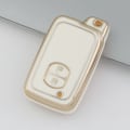 Miniatyrbilde 1 av 10: Bilnøkkeletui Nøkkelvesken Deksel HVIT 2 KNAPP 2 KNAPP White 2 Button-2 Button