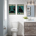 Miniatyrbild 5 av 7: Bajsar du Kattskylt Katt Badrumsinredning TYP 3 TYP 3 TYPE 3