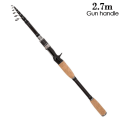 Miniatyrbilde 1 av 10: Teleskopisk fiskestang Stream Håndstang 2.7MGUN HÅNDTAK 2.7mGun handle