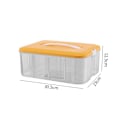 Miniatyrbillede 1 af 8: Legetøj Opbevaringsboks Diverse Beholder ORANGE 1 LAG 1 LAG Orange 1 layer-1 layer
