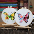 Miniatyrbild 2 av 6: DIY Butterfly Patterns Handbroderi C C C