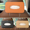 Miniatyrbillede 7 af 10: Car Tissue Box Tissue Holder BRUN STRAP-ON VERSION STRAP-ON Brown Strap-on version-Strap-on version