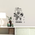 Miniatyrbilde 3 av 4: Wall Sticker Decal Girls Inspirerende Positiv Motivational