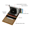 Miniatyrbilde 5 av 10: Anti-tapt kortlommebok RFID-blokkeringslommebøker SVART STYLE1 STYLE1 Black style1-style1