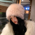 Pikkukuva 10 / 10: Faux Fur Beanies Hat Pehmovuorauslippis CAP white