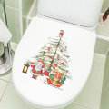 Miniatyrbillede 2 af 10: Juletoilet-klistermærke Xmas Wall Decal STIL 1 STIL 1 Style 1