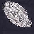 Miniatyrbild 5 av 10: Tassel Shoulder Badge Shoulder Boards Badge SILVER Silver