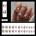 Miniatyrbilde 10 av 10: 24stk False Nails Short Square W388 W388 W388