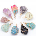 Miniatyrbilde 9 av 10: 2stk Naturstein anheng Winding Ametysts anheng ROSE Rose Quartz