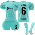 Miniatyrbilde 1 av 2: Barcelona Borte Fotballdrakt Barn 2023-2024 Nr. 6 Gavi 28