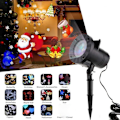 Miniatyrbild 8 av 9: Projection Lawn Lamp Christmas Snowflake Projection Light EU EU EU