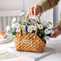 Miniatyrbillede 5 af 7: Blomsterkurve Blomster Bambuskurv KAFFEFARVE coffee color