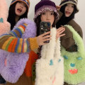 Miniatyrbilde 10 av 10: Fluffy Crossbody Bag Håndveske HVIT White
