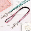 Miniatyrbild 3 av 10: Bling Crystal Lanyard Rhinestone ID Lanyard LILA purple