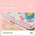 Miniatyrbillede 10 af 10: Poke Art DIY Legetøj Uddannelse Poke Painting LILLA purple