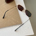 Miniatyrbilde 7 av 10: Hexagon Solbriller Polygon Shades GOLD-GRADIENT GRÅ Gold-Gradient Gray