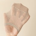 Miniatyrbillede 10 af 10: 2 par Ice Silk Sock Invisible Socks SORT black