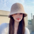 Miniatyrbillede 8 af 10: Kvinder Bucket Hat Uld Cap GRÅ Grey