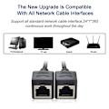 Miniatyrbilde 3 av 4: Ethernet Splitter Rj45 Splitter Ethernet Socket Adapter
