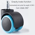 Miniatyrbillede 5 af 7: Castor Caster Wheels Kontorstol Sæde Erstatning Reservedel