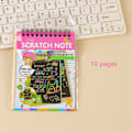 Miniatyrbillede 1 af 10: Scratch Paper Art Rainbow Scratch Notesbog PINK 1 BOG 1 BOG Pink 1 book-1 book
