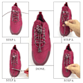 Miniatyrbilde 10 av 10: 3 Par Sneaker SkoLisser Skolisser VINRØDT wine red