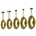 Miniatyrbilde 9 av 10: 5stk/parti Kobber Fiskebly fall Messing 1,8G 1,8G 1.8g