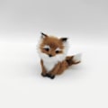 Miniatyrbillede 1 af 10: Simulering Furry Fox Model Rævefigurer KAFFE A A Coffee A-A