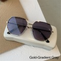 Miniatyrbilde 1 av 10: Hexagon Solbriller Polygon Shades GOLD-GRADIENT GRÅ Gold-Gradient Gray
